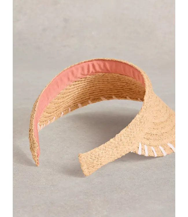 WHITE STUFF •• Zonneklep | Woven Visor | Natural Multi