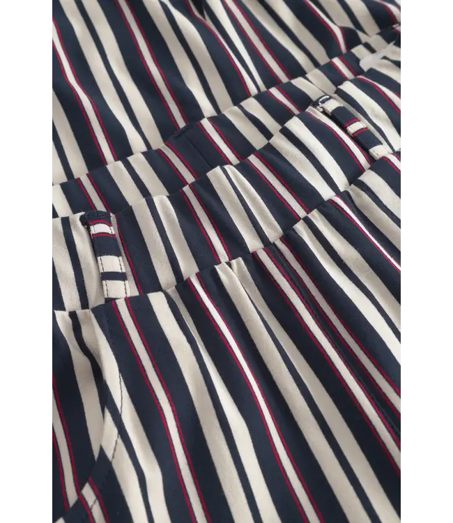 LAURIE •• Donna Loose Jersey Crop | Nautical Stripe