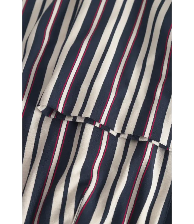 LAURIE •• Donna Loose Jersey Crop | Nautical Stripe