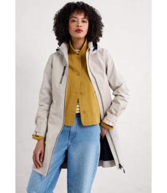 SEASALT CORNWALL •• Coverack Waterproof Coat | Driftwood