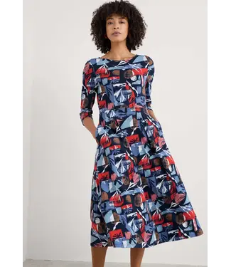 SEASALT CORNWALL •• Dress Wild Bouquet 3/4 sleeve | Marine Forms Mussel