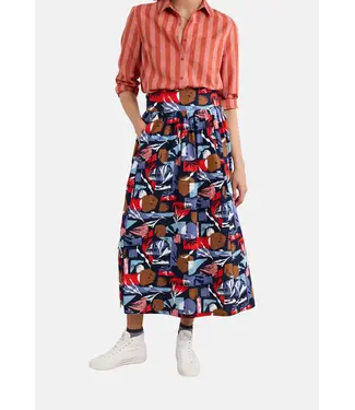 SEASALT CORNWALL •• Mevagissey Midi Skirt | Marine Forms Mussel