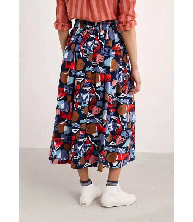 SEASALT CORNWALL •• Mevagissey Midi Skirt | Marine Forms Mussel