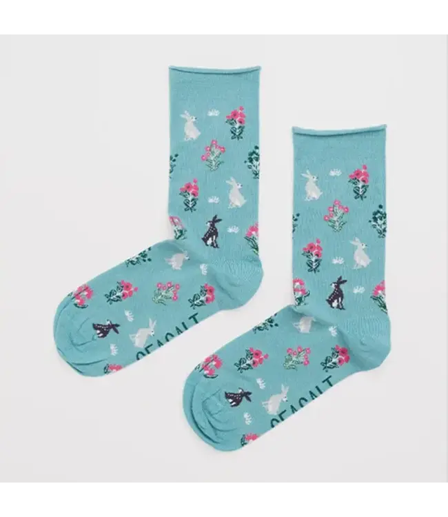 SEASALT CORNWALL •• Womens's Bamboo Arty Socks | Burrow Lichen