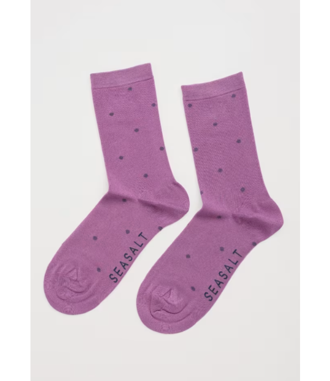 SEASALT CORNWALL •• Women's Everyday Socks | Solar Spot Orchid