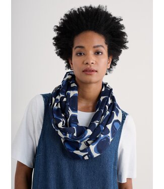 SEASALT CORNWALL •• Summer Circle Scarf| Pebble Monoprint Aran