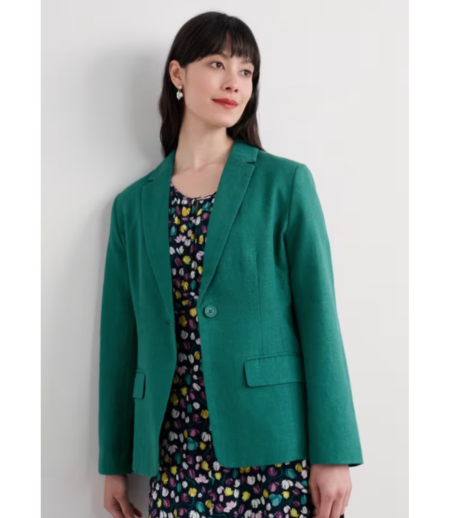 SEASALT CORNWALL •• Erica Linen Blazer | Pine Shoots
