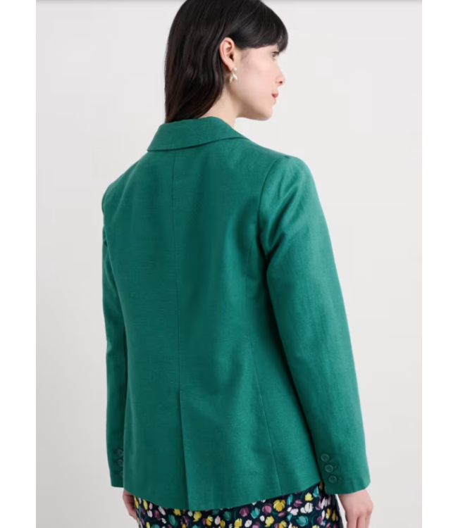 SEASALT CORNWALL •• Erica Linen Blazer | Pine Shoots