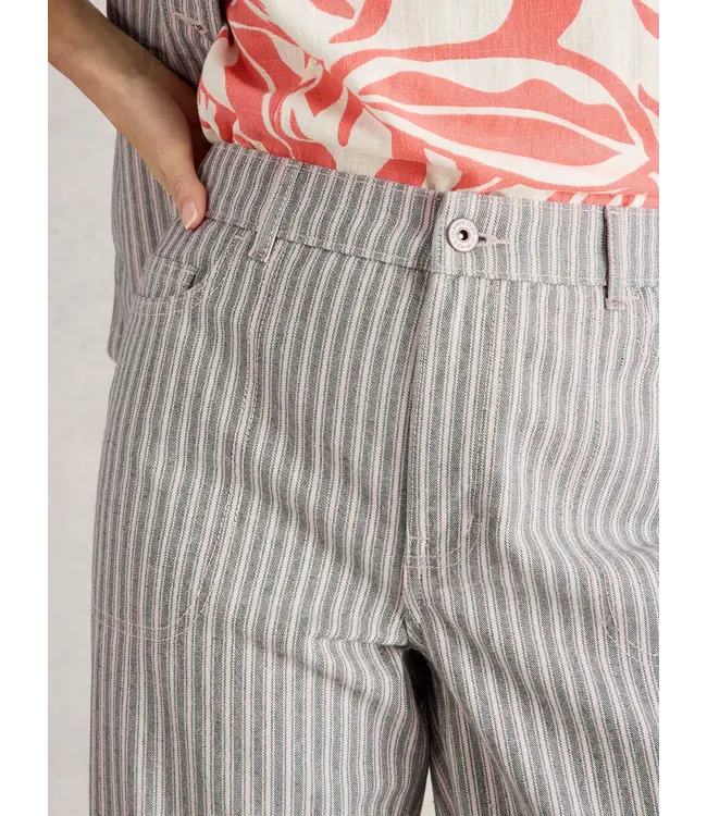 WHITE STUFF •• Tia Cropped Wide Leg Jean | Natural Multi