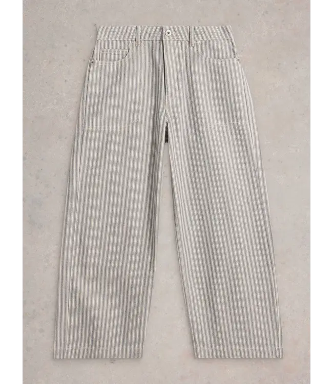 WHITE STUFF •• Tia Cropped Wide Leg Jean | Natural Multi