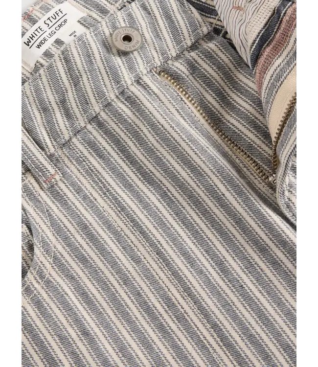 WHITE STUFF •• Tia Cropped Wide Leg Jean | Natural Multi