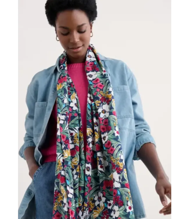SEASALT CORNWALL •• Summer Scarf | Garden Flowers Night