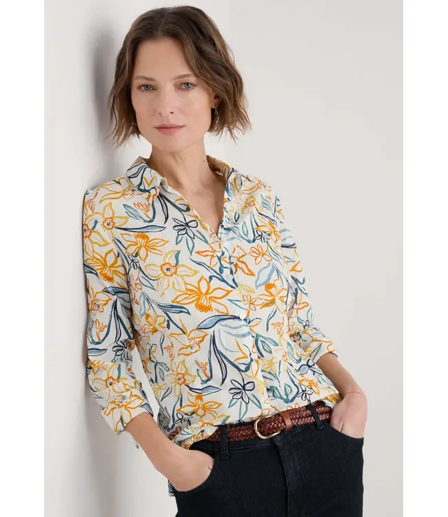 SEASALT CORNWALL •• Blouse Larissa | Painted Daffodil Chalk