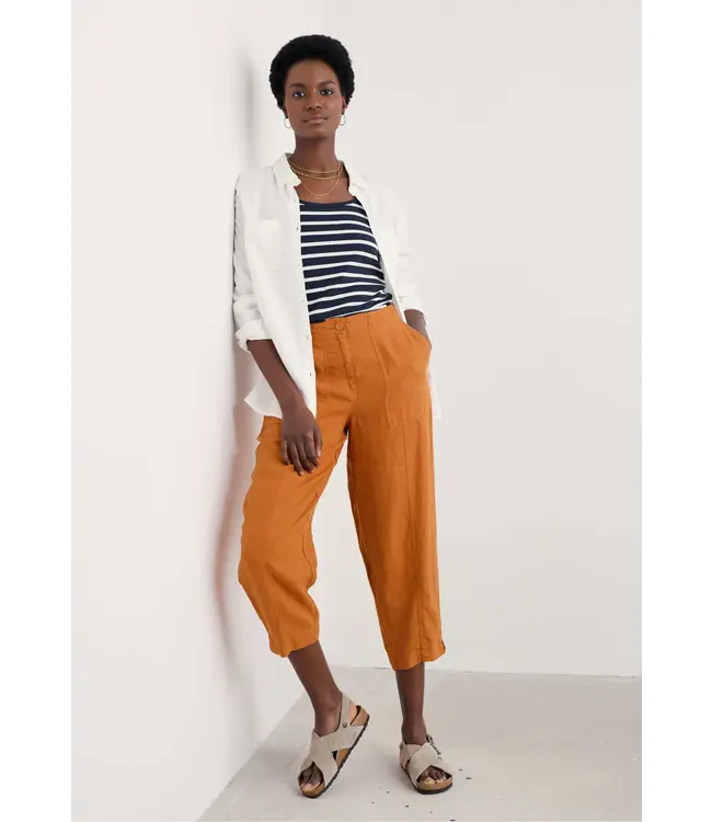 SEASALT CORNWALL •• Tidal Drift Jersey Vest | Breton Maritime Chalk