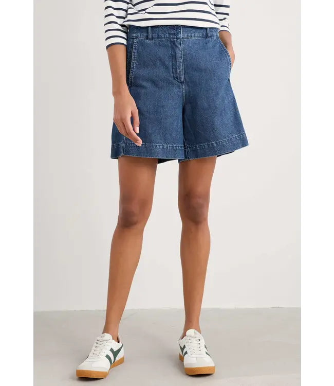 SEASALT CORNWALL •• Lowarth Denim Shorts | Mid Wash