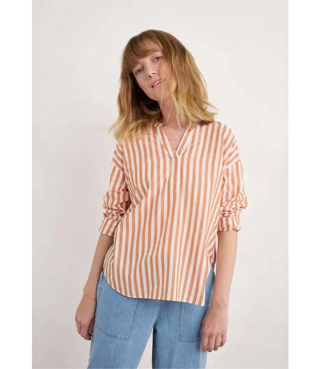 SEASALT CORNWALL •• Eyebright Shirt | Mini Scallion Cumin