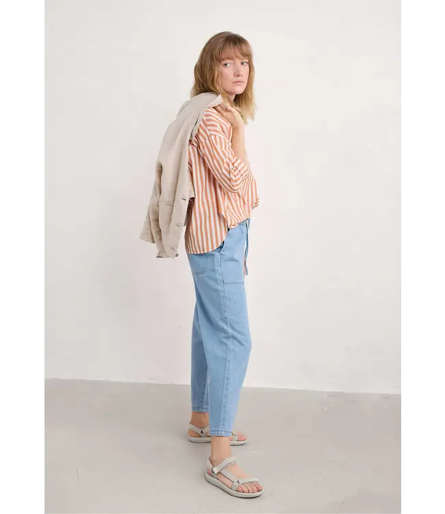 SEASALT CORNWALL •• Eyebright Shirt | Mini Scallion Cumin