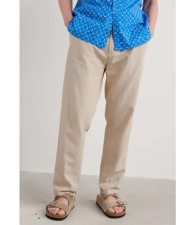 SEASALT CORNWALL •• Men's Messack Troursers | Undyed Linen