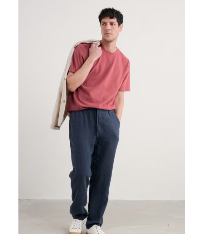 SEASALT CORNWALL •• Men's Merthen T-shirt | Dark Clam