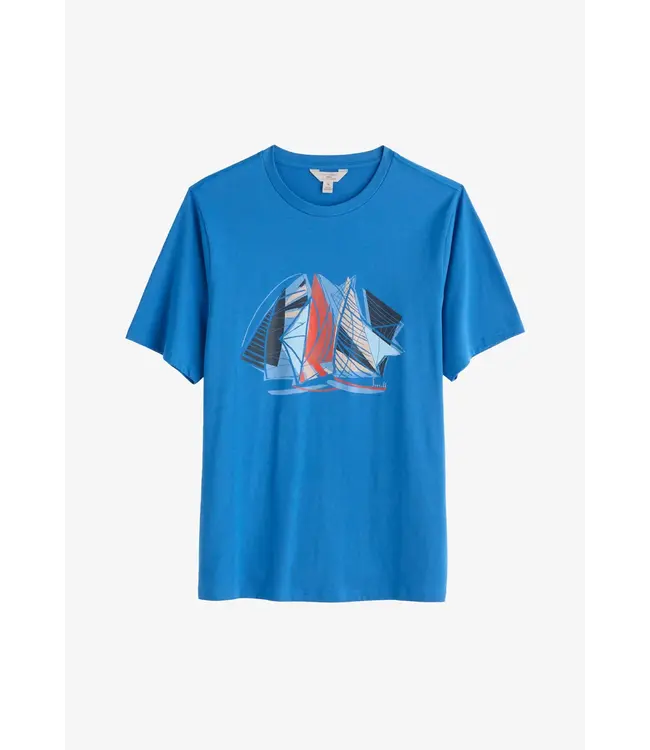 SEASALT CORNWALL •• Men's Midwatch T-shirt | Sail Sketch Borage