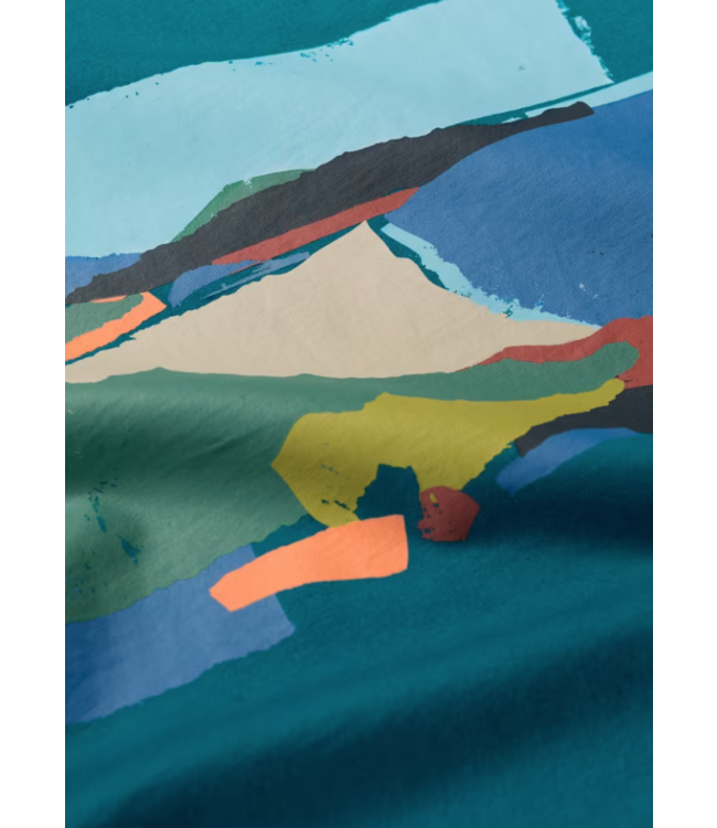 SEASALT CORNWALL •• Men's Midwatch T-shirt | Porthmeor Collage Dark Drift