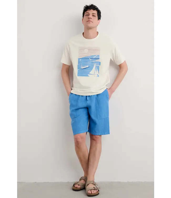 SEASALT CORNWALL •• Men's Midwatch T-shirt | Sailing Graphic Chalk