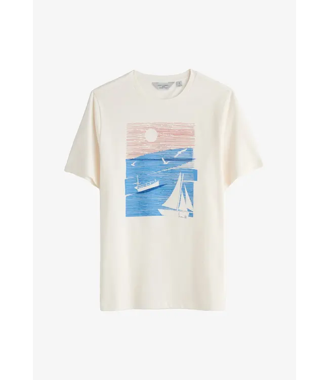 SEASALT CORNWALL •• Men's Midwatch T-shirt | Sailing Graphic Chalk
