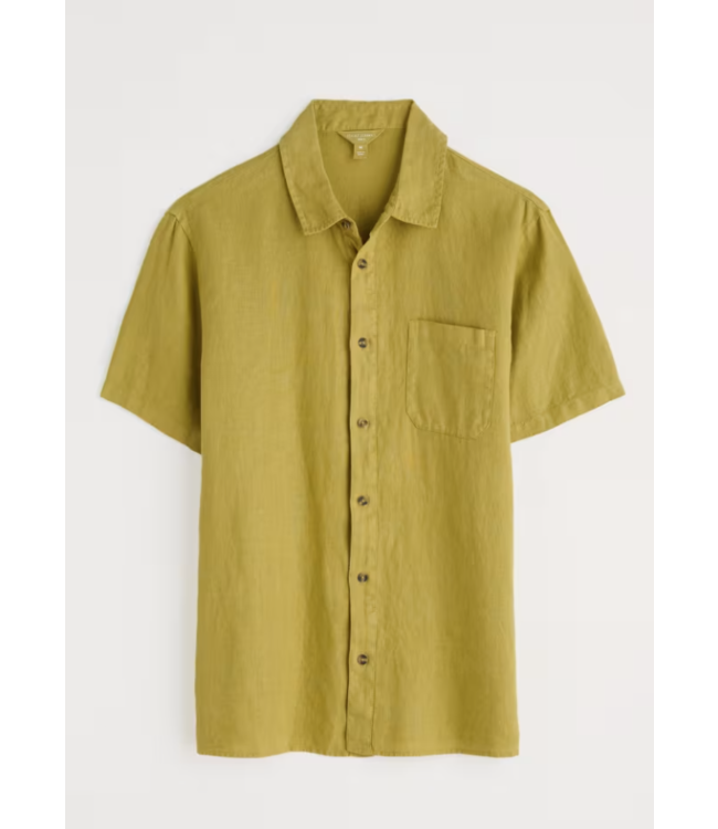 SEASALT CORNWALL •• Men's Carne Shirt | Light Citron