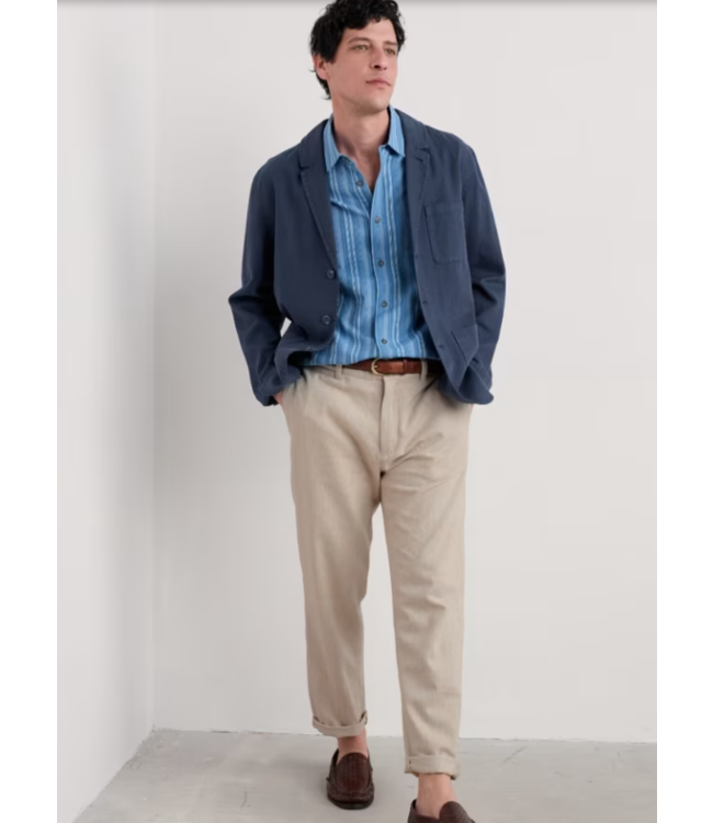 SEASALT CORNWALL •• Men's Skylight Cave Shirt | Calligraphy Clear Sky