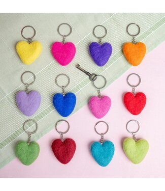 SJAAL MET VERHAAL  •• Sleutelhanger Hart  | Assorti