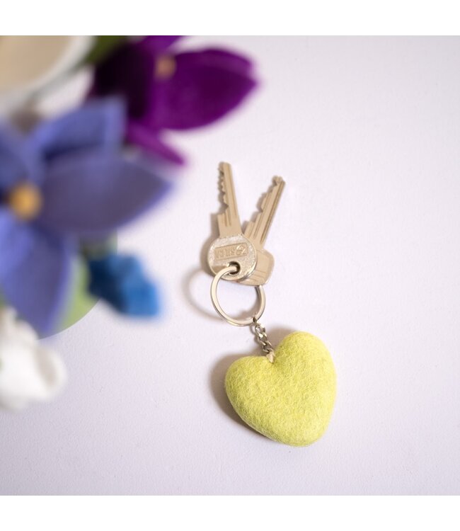 SJAAL MET VERHAAL  •• Sleutelhanger Hart | Assorti