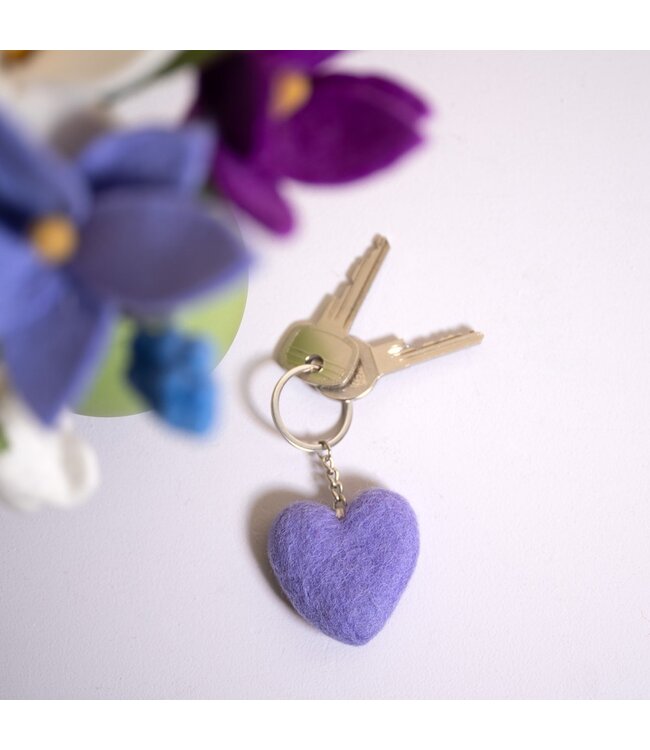 SJAAL MET VERHAAL  •• Sleutelhanger Hart | Assorti