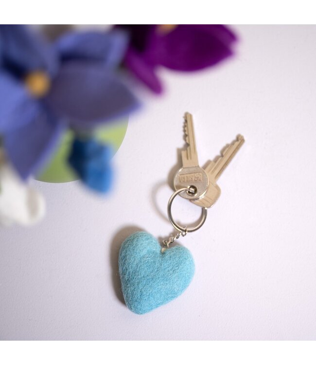 SJAAL MET VERHAAL  •• Sleutelhanger Hart | Assorti