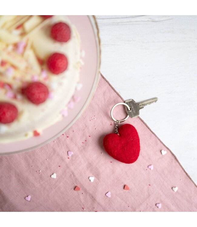 SJAAL MET VERHAAL  •• Sleutelhanger Hart | Assorti