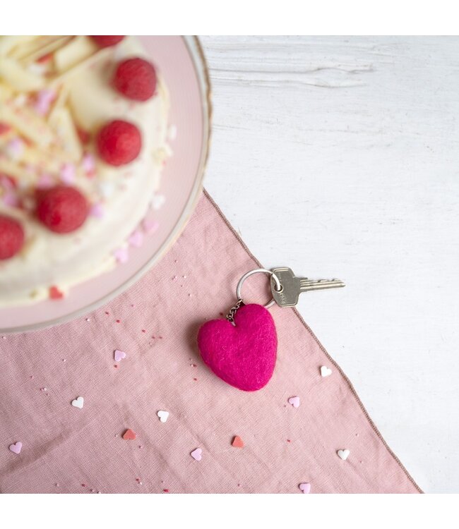 SJAAL MET VERHAAL  •• Sleutelhanger Hart | Assorti