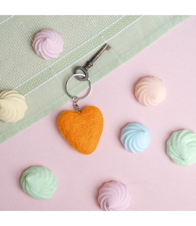 SJAAL MET VERHAAL  •• Sleutelhanger Hart | Assorti