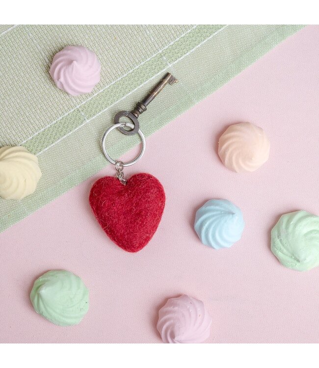 SJAAL MET VERHAAL  •• Sleutelhanger Hart | Assorti