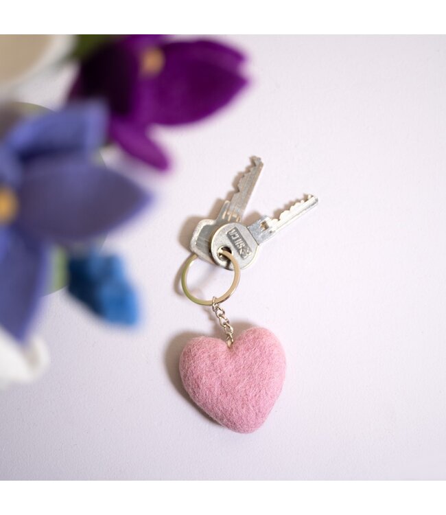 SJAAL MET VERHAAL  •• Sleutelhanger Hart | Assorti