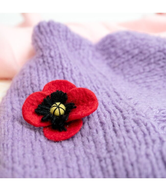 SJAAL MET VERHAAL  •• Broche met je favoriete bloem van vilt