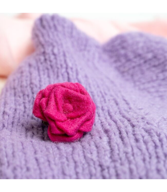 SJAAL MET VERHAAL  •• Broche met je favoriete bloem van vilt