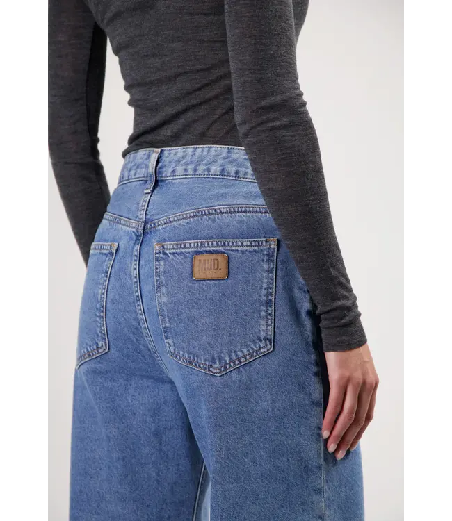 MUD Jeans •• Jeans Brooke High Barrel - Stone Vintage