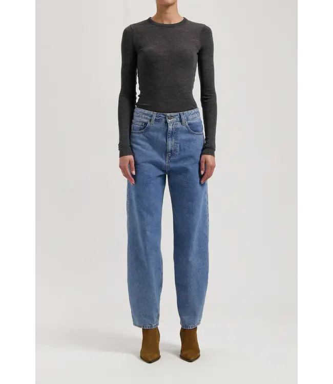 MUD Jeans •• Jeans Brooke High Barrel - Stone Vintage