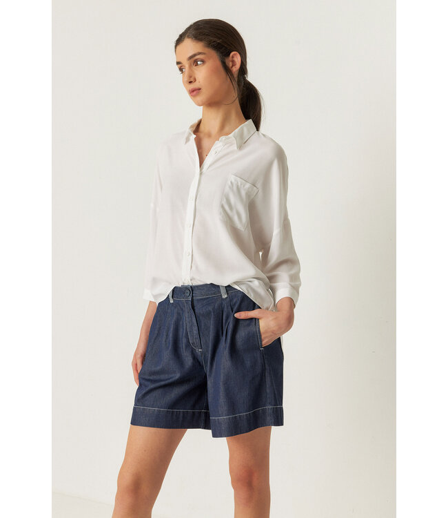 SKFK •• NAROA-GOTS SHORT | Raw Denim