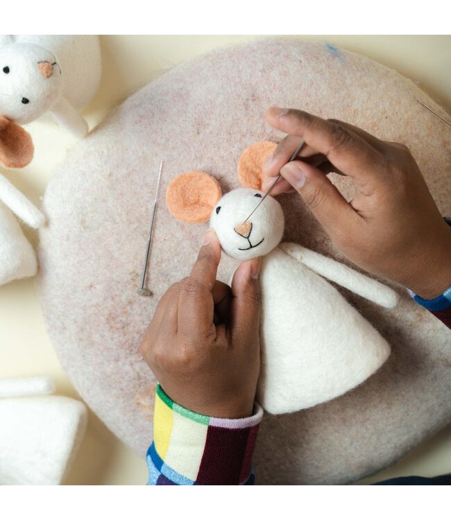 SJAAL MET VERHAAL  •• Decoratie muis | Tennismuis