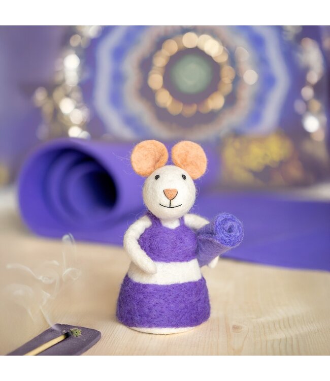 SJAAL MET VERHAAL  •• Decoratie muis | Yogamuis