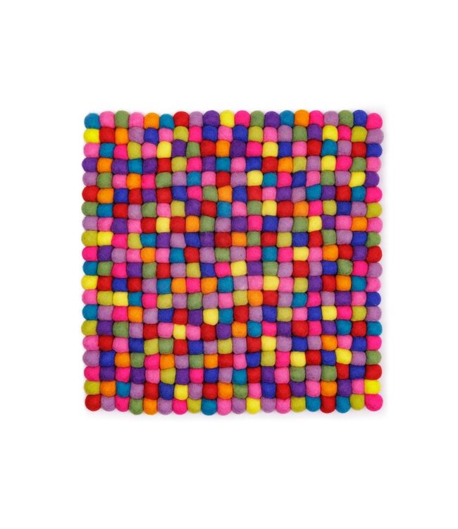 SJAAL MET VERHAAL  •• Onderzetter Vierkant Multicolor