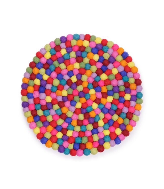 SJAAL MET VERHAAL  Onderzetter Rond Multicolor