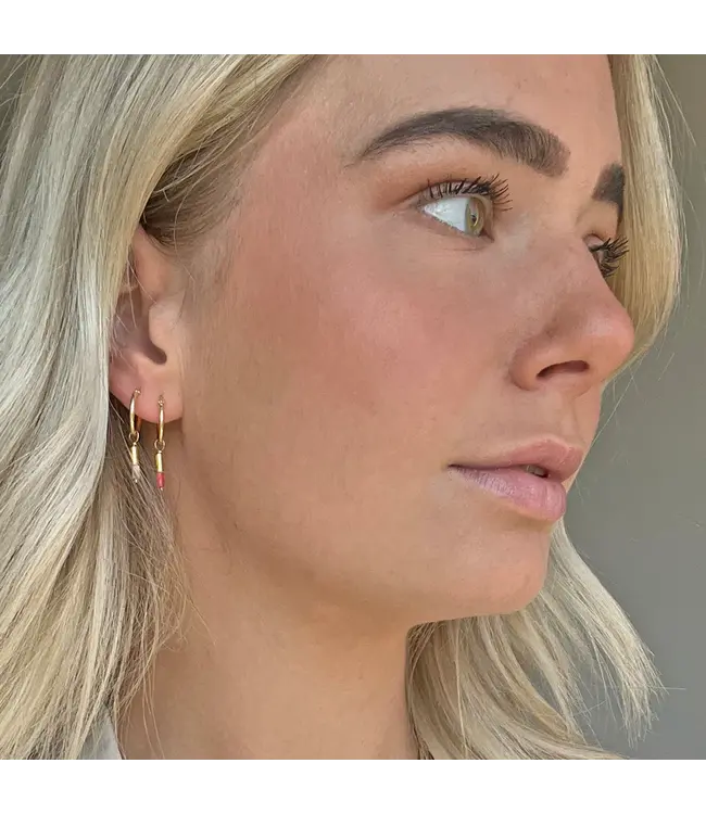 JULES BEAN •• Oorbellen Noa | beige Jaspis