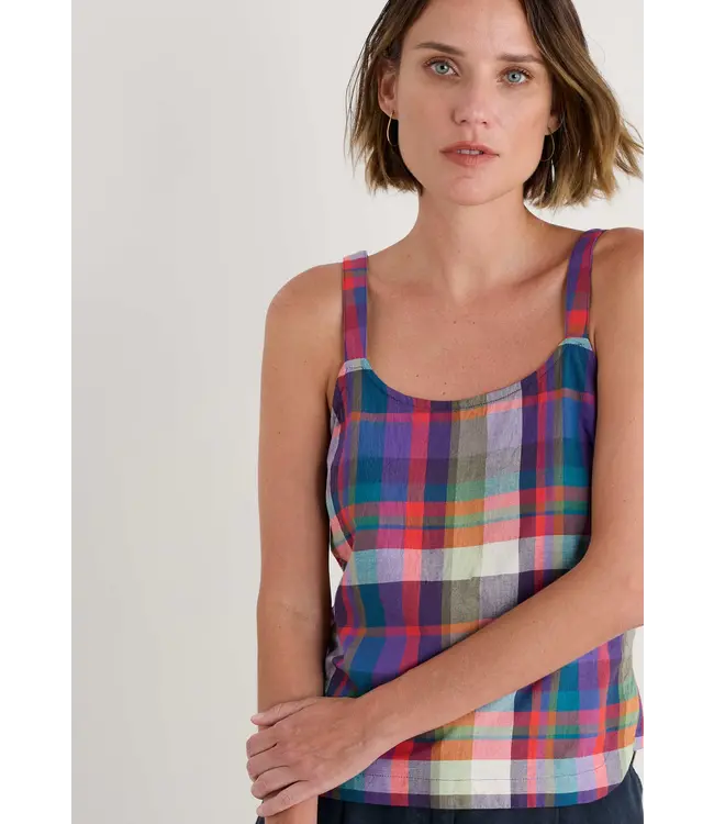 SEASALT CORNWALL •• Hare's Tail Vest | Florabunda Multi Damson