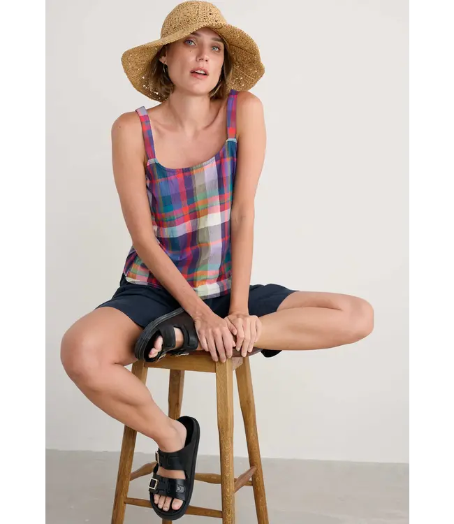 SEASALT CORNWALL •• Hare's Tail Vest | Florabunda Multi Damson